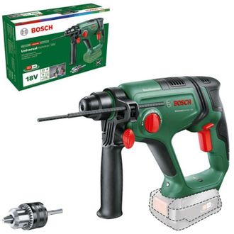 Bosch Home and Garden Universal Hammer -Martello perforatore a batteria 18 v Li-Ion senza batteria, senza caricatore - Bosch