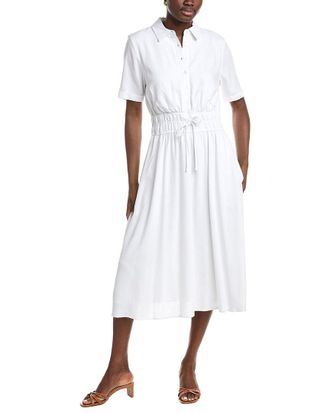 Nanette Lepore Linen-Blend Midi Dress
