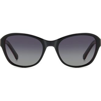 Kate Spade New York gold 56mm gradient rectangular sunglasses in Black at Nordstrom Rack
