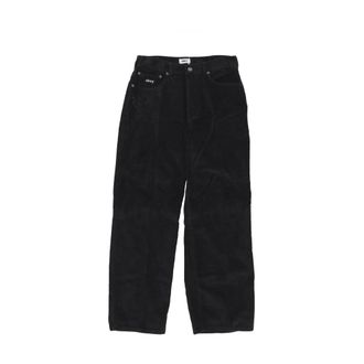 Obey Wide Trousers, male, Black, W34, Black Corduroy Mens Trousers