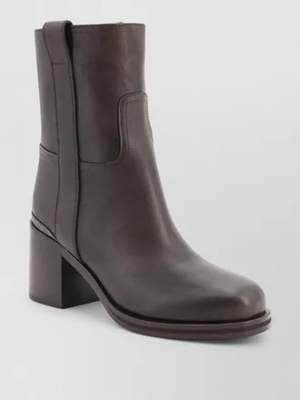 Brunello Cucinelli leather ankle boots