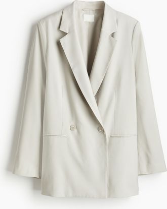 H&M Zweireihiger Blazer - Grau