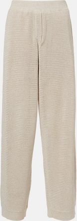Brunello Cucinelli Pantaloni a gamba larga in maglia