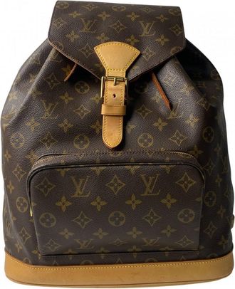 Louis Vuitton Brown Pvc Leather Backpack (Pre-Owned)
