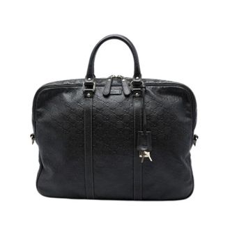 Gucci Pre-owned Vintage Aktetas - unisex - Vintage Handtas - Zwart - ONE Size - Leer - Vintage