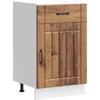 vidaXL Vidaxl - Kitchen Base Cabinet Lucca Old Wood Engineered Wood