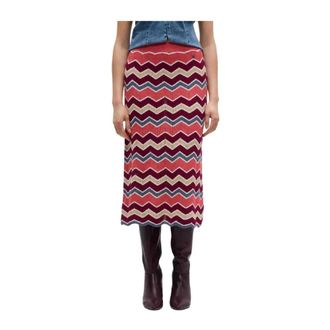 Pepe Jeans London Midi Skirts, female, Multicolor, Size: XS Midi Skirts