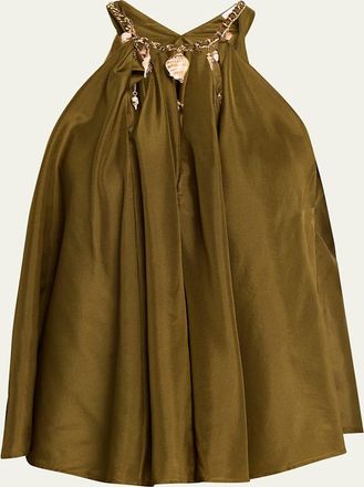 Zimmermann Mahon Silk Chain Blouse