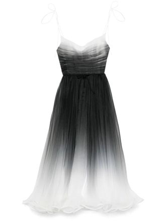 Ana Radu gradient-effect maxi dress - women - Polyester/Polyester - L - White