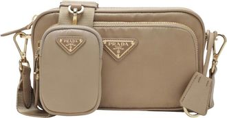 Prada Cross Body Bags, female, Brown, Size: ONE SIZE Bandoliera