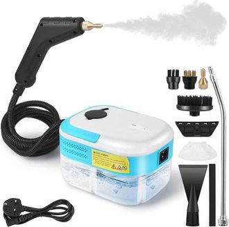 No Brand Limpiador A Vapor Port&aacute;til De Mano Con 1500 W Y Dep&oacute;sito De Agua De 1200 Ml: Ideal Para Cocina, Ba&ntilde;o Y Coche