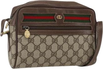 Gucci Pre-owned Plastic Cross Body Tas - Dames - Vintage Schoudertas - Beige - ONE Size - Vintage
