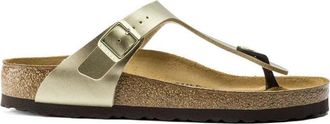 Birkenstock Gizeh Birko-Flor Sandalen - Dames - Slippers - Geel - 41 EU - Leer - Schoenen