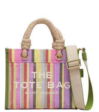 Marc Jacobs Multicolor The Stripe Top Zip Small Tote