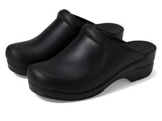 Dansko Sonja Clog Womens Clog Shoes Black Oiled : EU 41 (US Womens 10.5-11) Regular, Leather/Nubuck