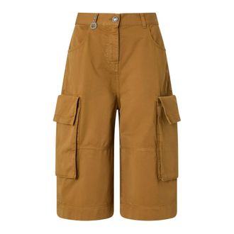 Pinko Albareto Bermuda - Dames - Korte Broeken - Bruin - S - Katoen - Korte Broeken
