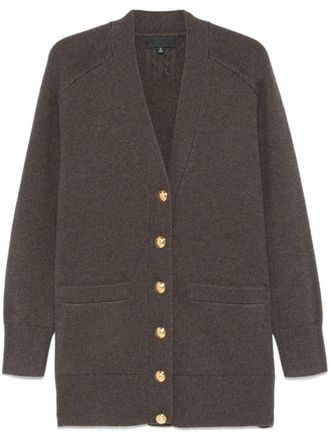 Nili Lotan Jaycee cardigan - women - Cashmere/Wool - S - Brown