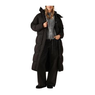 Tommy Jeans Dames, Mantels, Zwart, Maat: S Leer