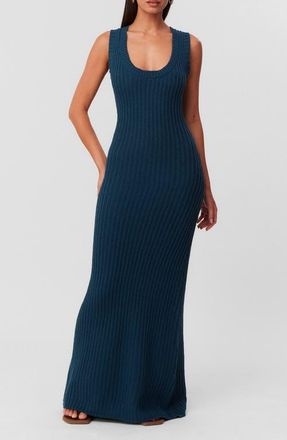 SNDYS Desiree Maxi Dress in Teal at Nordstrom, Size X-Small