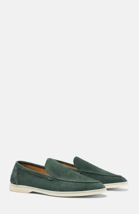 Scarosso Ludovico Woven Loafers in Green - Suede at Nordstrom, Size 43.5