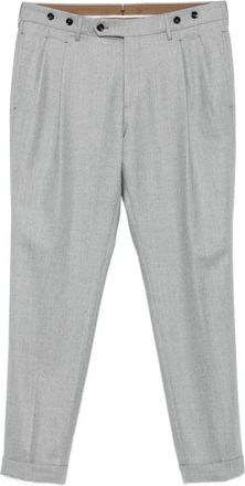 Berwich Pantaloni con pieghe e bottoni - Grigio