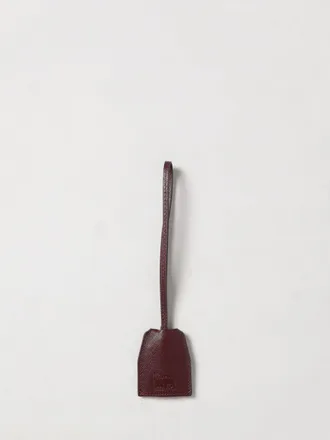 Paul Smith Portachiavi in pelle di vitello Saffiano con logo in rilievo