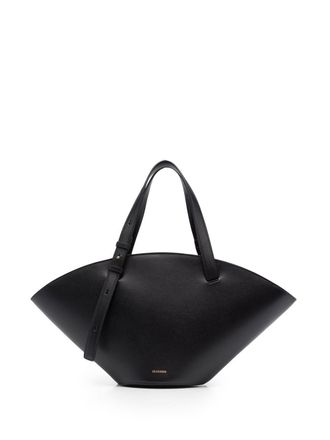 Jil Sander Borsa tote con stampa - Nero