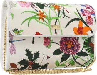 Gucci Pre-owned Vintage Canvas Shoulder Bag - Dames - Vintage Schoudertas - Veelkleurig - ONE Size - Leer - Vintage