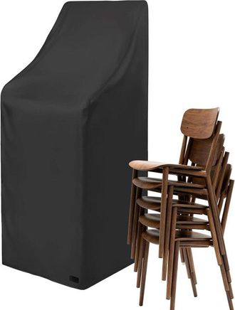 OEM Funda Para Silla De Jard&iacute;n, Protege Los Muebles De Exterior, Impermeable Y Resistente A Los Rayos Uv, 65x65x220 Cm, Negra