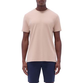 Bugatchi Hank Solid Pima Cotton T-Shirt in Sand at Nordstrom, Size Xx-Large