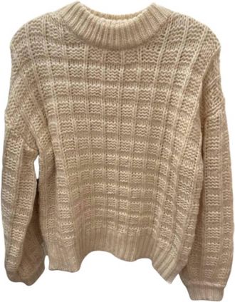 FRNCH Womens Chjara Long Sleeve Sweater In Creme