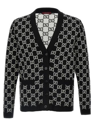 Gucci Bicolor Wool Womens Cardigan