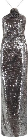 Magda Butrym Sequin Lange Jurk - Dames - Avondkleed - Grijs - XS - Pailletten - Kleedjes