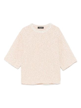 Fabiana Filippi tweed T-shirt - Neutrals