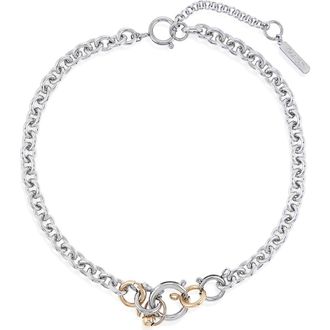 Justine Clenquet Pam Choker Necklace in Palladium at Nordstrom