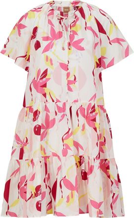 HUGO BOSS Damesjurk Boss Darouna in Multi kleur