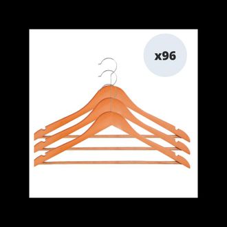 MSV Juego De 96 Perchas De Madera Msv