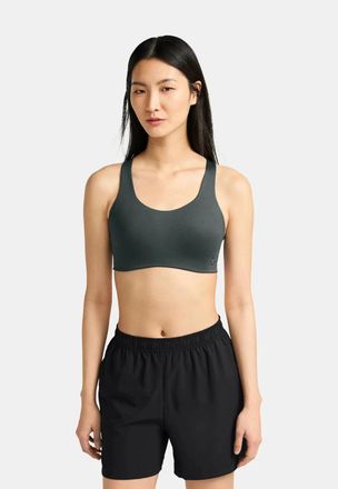 On Womens On Active Sports Bra Lead Black Seamless Cross Back Performance GBO1129