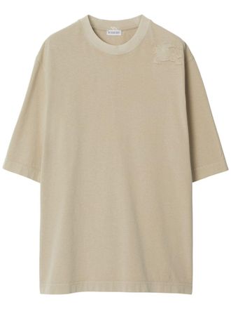 Burberry Equestrian Knight cotton T-shirt - Neutrals