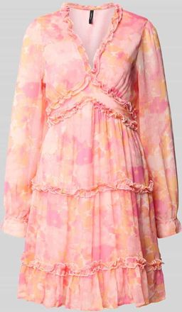 Vero Moda Regular Fit Sommerkleid aus Chiffon Modell SMILLA in Pink, Gr&ouml;&szlig;e XL