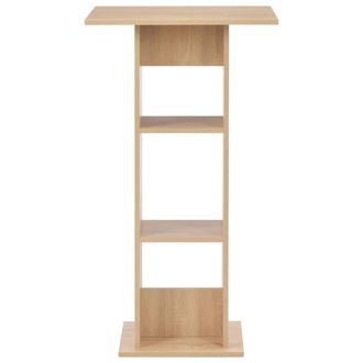 Berkfield Home Bar Table Oak 60x60x110 cm in Brown | Size: 60 x 60 x 110 cm