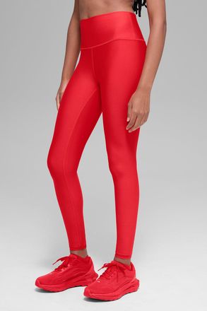 Alo | Airlift Winter Warm High-Waist Legging in Bright Red, Size: Medium