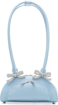 Self Portrait Borsa a spalla Curved mini - Blu