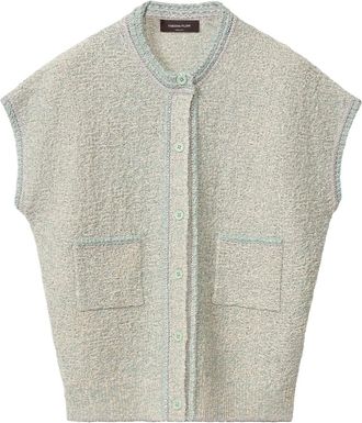 Fabiana Filippi Cardigan bouclé - Blu