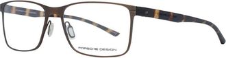 Porsche Design Glasses, male, Brown, Size: ONE SIZE Brown Titanium Optical Frames with Demo Glasses