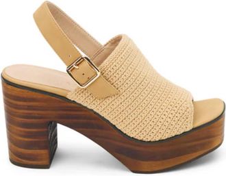 Matisse Footwear Womens Crochet Wedge Sandals In Tan