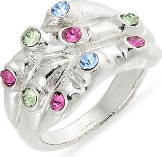 Collina Strada Stacked Ring in Silver Multi at Nordstrom, Size 6