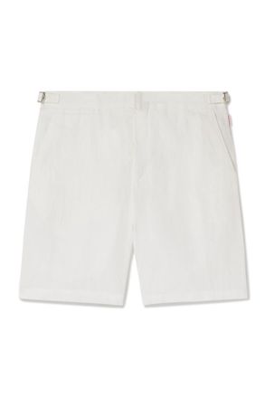Orlebar Brown Norwich Straight-Leg Linen Shorts