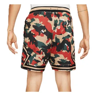 Nike Jordan Mens Air Jordan Flight Heritage Diamond Camouflage Mesh Breathable Casual Sports Shorts Yellow DC7414-245