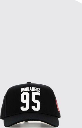 Dsquared2 Cappello Dsquared2 in twill di cotone con logo stampato